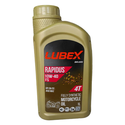 Botella 10W-40 SJ Moto 4T Semisintético Lubex 1L