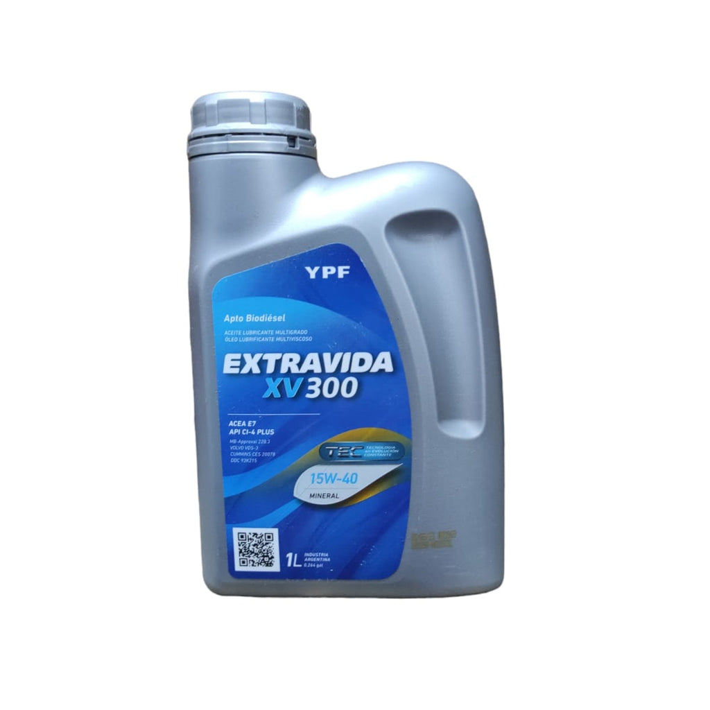Botella 15W-40 CI4 YPF 1L Extravida XV 300